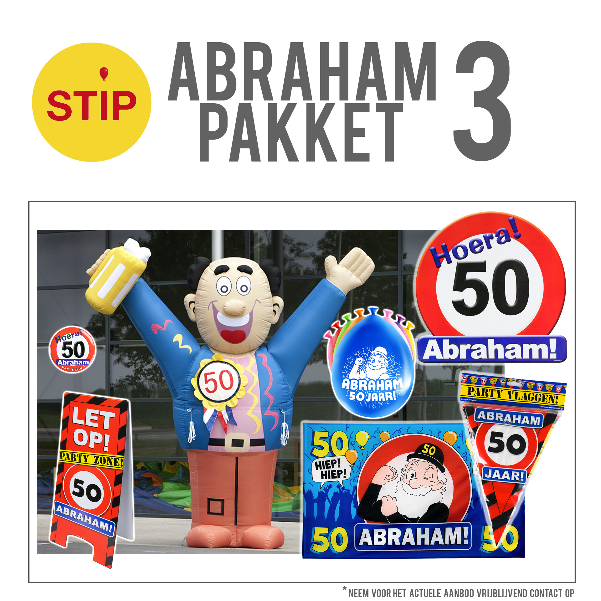 Respectievelijk kompas George Bernard Abraham 50 feestpakket 3 | Stip Entertainment